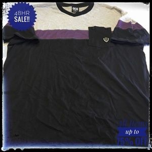 ENYCE PURPLE GRAY BLACK SHORT SLEEVE DESIGN T